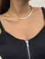 Fashion Gold Color+silver Color Gradient Melange Snake Bone Necklace
