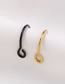Fashion Steel Color + Black Stainless Steel Piercing Nose Nail Combination