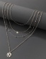 Fashion Silver Color Alloy Star Earth Multilayer Necklace