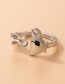 Fashion Silver Color Alloy Geometric Coffee Cup Opening Ring