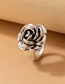 Fashion 3# Alloy Flower Spider Dragon Shape Love Fishbone Geometric Ring Set