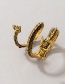 Fashion 1# Alloy Flower Spider Dragon Shape Love Fishbone Geometric Ring Set