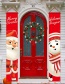 Fashion Cartoon Style Christmas Oxford Cloth Santa Claus Couplet Pull Flag