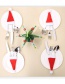 Fashion Red Flannel Christmas Knife And Fork Set
