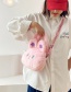 Fashion Pink Plush Cartoon Rabbit Messenger Bag