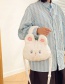 Fashion Pink Plush Cartoon Rabbit Messenger Bag