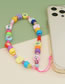 Fashion Color Christmas Soft Pottery Beads Acrylic Bucket Beads Mobile Phone Chain