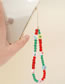 Fashion Color Christmas Soft Ceramic Beads Beaded Mobile Phone Chain