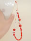 Fashion Red Suebito Smiley Strawberry Butterfly Christmas Snowman Beaded Phone Chain