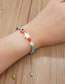 Fashion Color Acrylic Five-pointed Star Eyes Rice Beads Beaded Bracelet