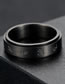 Fashion Black Stainless Steel Plating Symbol Ring