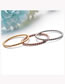 Fashion Gold Color Titanium Steel Spiral Ring