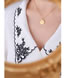 Fashion Gold Coloren Necklace 40+5cm Titanium Steel Gold Plated Geometric Star Necklace