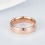Fashion Glossy Titanium Steel Hengsha Geometric Ring