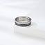 Fashion Primary Color Titanium Steel Inlaid Zirconium Geometric Ring