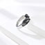 Fashion Silver Color Titanium Steel Wing Ring