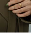 Fashion Steel Ring Stainless Steel Gold-plated Cross Open Ring
