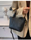 Fashion Brown Pu Portable Large-capacity Shoulder Bag