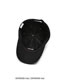 Fashion Black Letter Embroidered Soft Top Baseball Cap