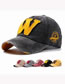 Fashion Yellow Letter Embroidered Cowboy Baseball Cap