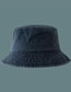 Fashion Light Gray Washed Denim Short Brim Fisherman Hat