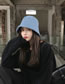 Fashion Blue Knitted Straight Bell Fisherman Hat