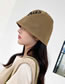 Fashion Yellow Letter Embroidery Dome Split Fisherman Hat