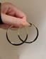 Fashion Black Alloy Geometric Element Ring Ear Ring