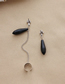 Fashion Black Long Tassel Integrated Ear Bone Clip
