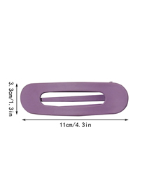 Fashion Large Lavender Purple Frosted Word Duckbill Clip