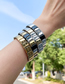 Fashion Gold Stainless Steel Strap Geometric Bracelet