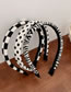 Fashion Hairpin-houndstooth Leather Polka Dot Check Stripe Hair Clip