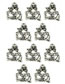 Fashion Pack Of 10 Alloy Christmas Diy Accessories 10 Pcs