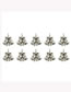 Fashion Pack Of 10 10pcs Alloy Bell Diy Accessories