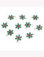 Fashion 1 Set Of Christmas Series (dripping Oil Snowflakes) Alloy Christmas Snowflake Pendant Diy Accessories