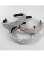 Fashion Black And White Checked Fabric Headband