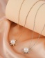 Fashion Gold Alloy Diamond Sunflower Pearl Necklace