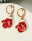 Fashion Gloves Alloy Christmas Dripping Bells Snowflake Earrings