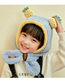 Fashion Pineapple Blue Lamb Wool Fruit Scarf All-in-one Hat