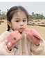 Fashion Cartoon Bear Paw-beige [recommended 4-12 Years Old] Children's Plush Bunny Bear Paw Antlers Five-finger Gloves
