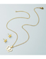 Fashion Xingyue Stainless Steel Star And Moon Butterfly Necklace And Earrings Set