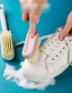 Fashion Pink Plastic Hangable Shoe Brush With Long Handle
