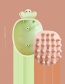 Fashion Orange+green Scalp Health Massage Shampoo Brush