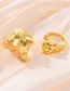 Fashion Gold Copper Wolf Head Ring
