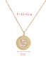 Fashion Golden-3 Titanium Steel Heart Necklace
