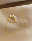 Fashion Gold Alloy Pearl Geometric Ear Wire