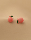 Fashion Pink Alloy Peach Earring Set