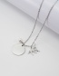 Fashion Necklace Stainless Steel Unicorn Letter Medal Necklace