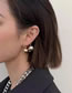 Fashion Color Matching Metal Two-color Round Ball Ear Bone Clip