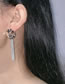 Fashion 2# Metal Pleated Tassel Earrings